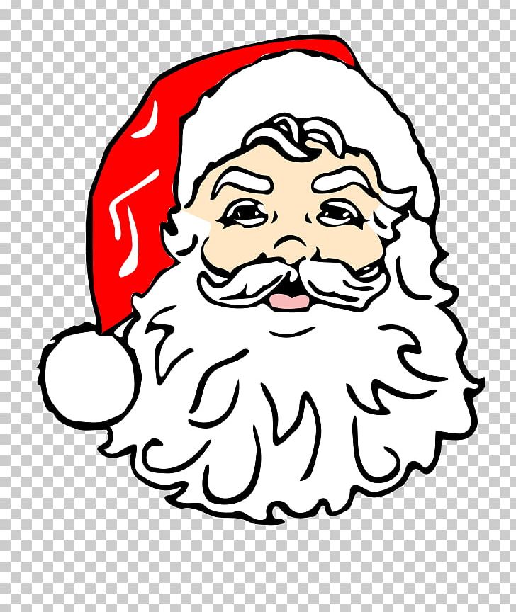 Santa Claus Face PNG, Clipart, Art, Artwork, Beard, Black And White, Blog Free PNG Download