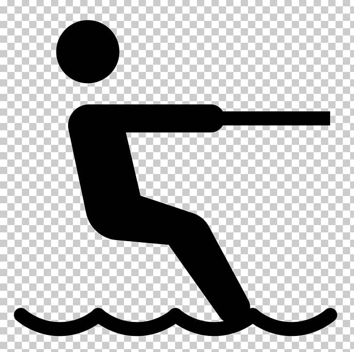 Computer Icons Water Skiing Font PNG, Clipart, Area, Arm, Artwork, Black, Black And White Free PNG Download