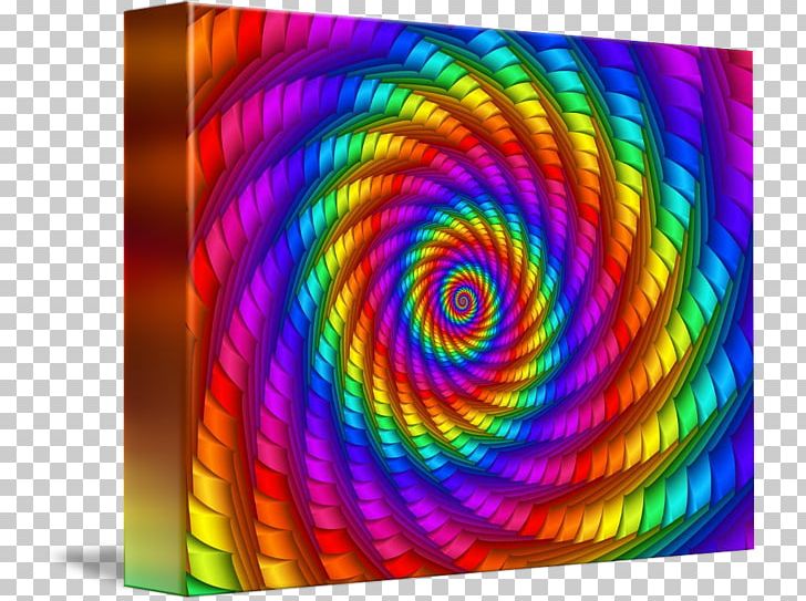 Spiral Fractal Art Rainbow Psychedelic Art PNG, Clipart, Art, Circle, Color, Digital Art, Fractal Free PNG Download