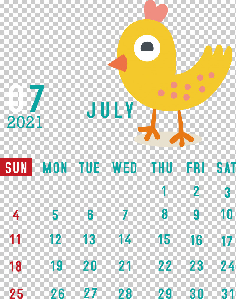 July 2021 Calendar July Calendar 2021 Calendar PNG, Clipart, 2021 Calendar, Beak, Biology, Birds, Calendar System Free PNG Download
