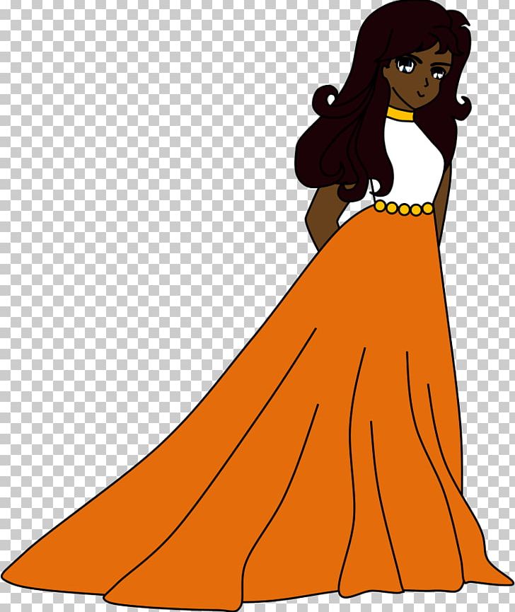 Long Hair Dress PNG, Clipart, Art, Brown, Brown Hair, Cartoon, Character Free PNG Download