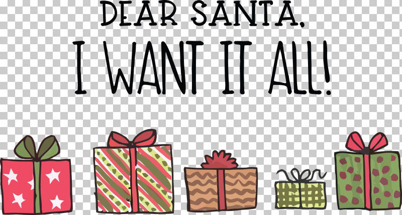 Dear Santa Christmas PNG, Clipart, Black, Christmas, Christmas Day, Dear Santa, Gift Free PNG Download