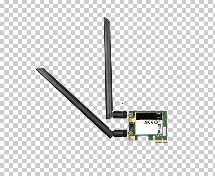 D-Link Wireless AC1200 DWA-582 IEEE 802.11ac PCI Express Wi-Fi PNG, Clipart, Adapter, Angle, Conventional Pci, Desktop Computers, Dlink Free PNG Download