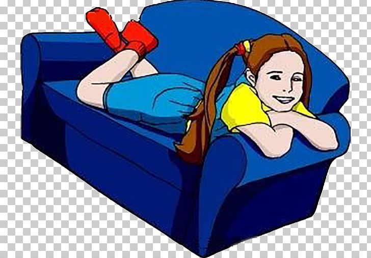 Couch Woman Loveseat PNG, Clipart, Blue, Blue Sofa, Cartoon, Chair, Child Free PNG Download