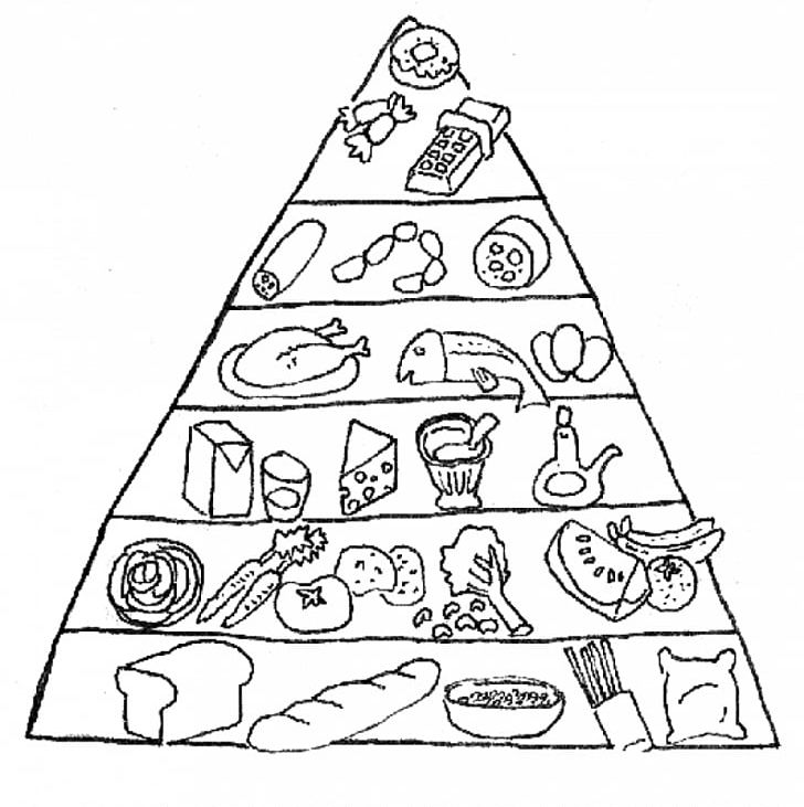 Food Pyramid Coloring Book Food Group Nutrition PNG, Clipart, Area, Black And White, Child, Christmas Tree, Coloring Book Free PNG Download