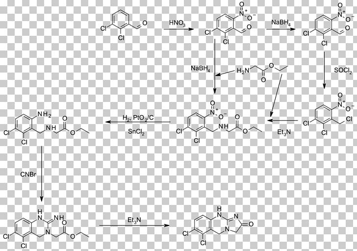 Anagrelide Chemical Synthesis Pharmaceutical Drug Imatinib Amrinone PNG, Clipart, Angle, Antiplatelet Drug, Area, Auto Part, Black And White Free PNG Download