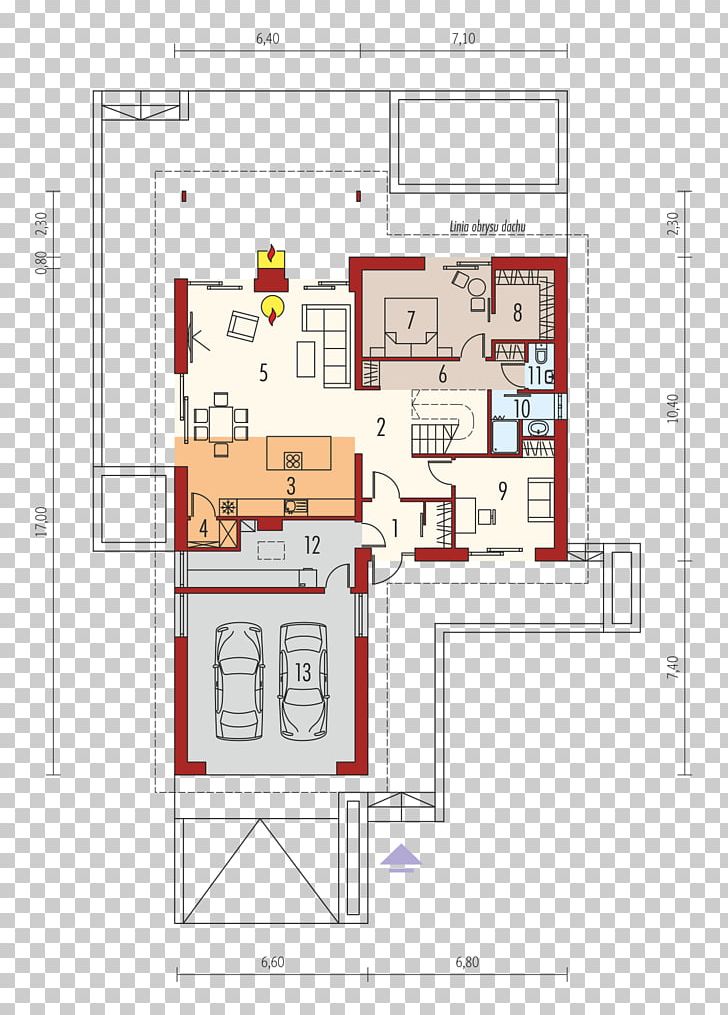 Floor Plan House Project Rzut Gable Roof PNG, Clipart, Angle, Archipelag, Area, Attic, Construction Free PNG Download