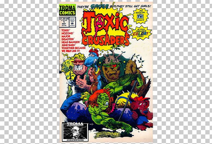 Comics Comic Book Troma Entertainment The Toxic Avenger Film PNG, Clipart, Action Figure, Comic Book, Comics, Fiction, Fictional Character Free PNG Download