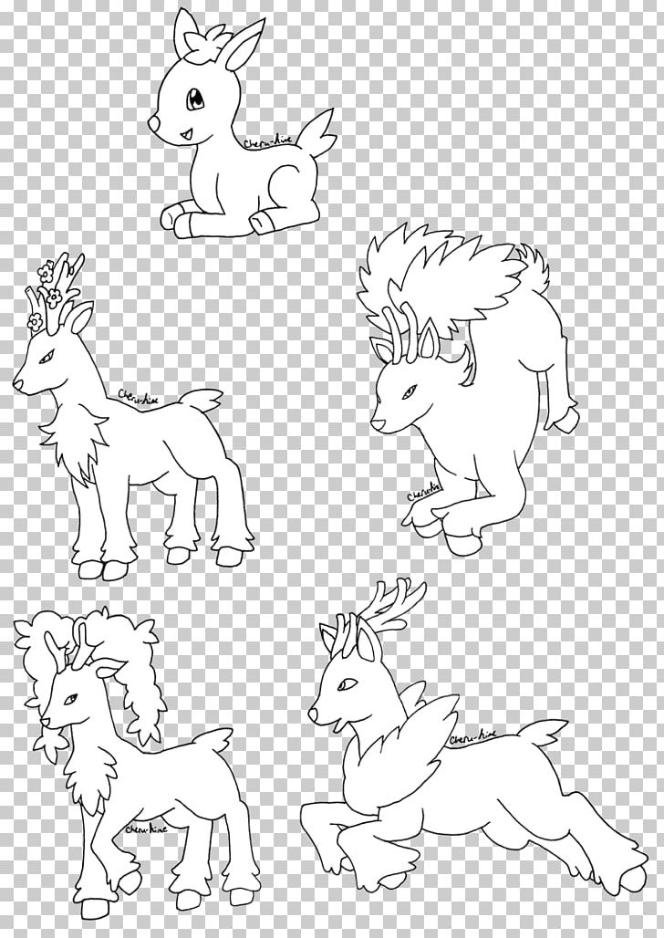 Pokemon Black & White Line Art Sawsbuck Coloring Book Sketch PNG, Clipart, Area, Arm, Art, Artwork, Black And White Free PNG Download