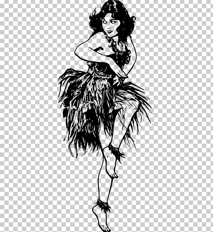 Hawaii Hula Dance PNG, Clipart, Art, Artwork, Bird, Black And White, Costume Design Free PNG Download