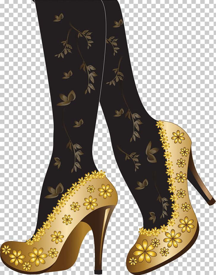 High-heeled Footwear Shoe Scalable Graphics PNG, Clipart, Accessories, Encapsulated Postscript, Fashion, Gold, Golden Background Free PNG Download