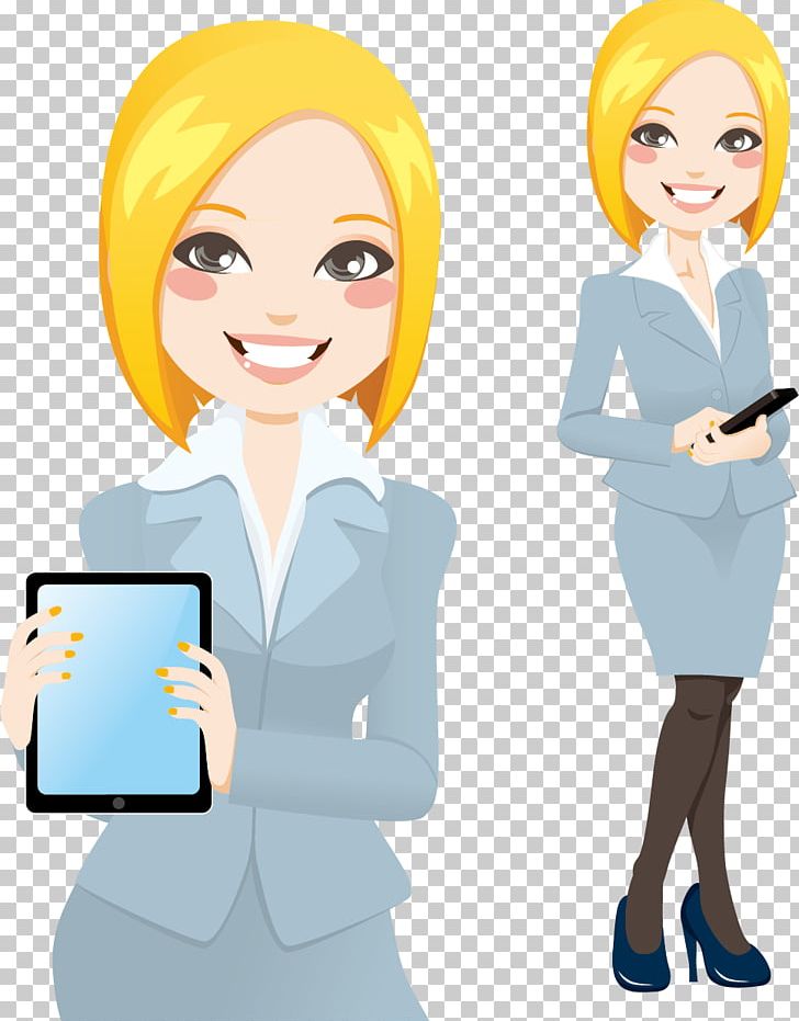 Cartoon Illustration PNG, Clipart, Business Card, Business Man, Business Vector, Business Woman, Conversation Free PNG Download