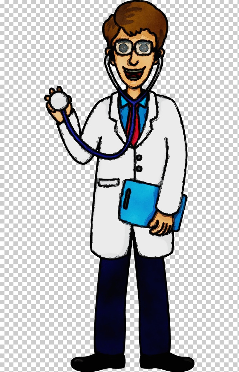Cartoon Physician PNG, Clipart, Cartoon, Paint, Physician, Watercolor, Wet Ink Free PNG Download