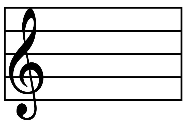 Staff Clef Musical Note Musical Notation Treble PNG, Clipart, Angle, Area, Black, Black And White, Circle Free PNG Download