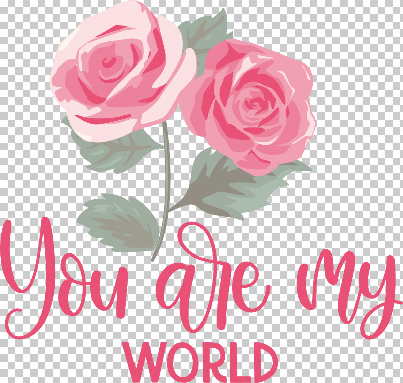 You Are My World Valentine Valentines PNG, Clipart, Cabbage Rose, Floral Design, Floribunda, Flower, Flower Bouquet Free PNG Download