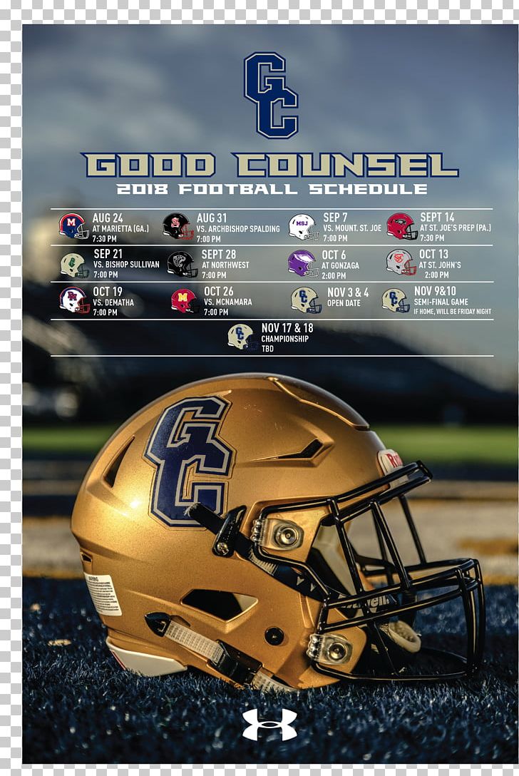 American Football Helmets Our Lady Of Good Counsel High School National Secondary School High School Football PNG, Clipart, Competition Event, Computer Wallpaper, High School, Line Of Scrimmage, Mode Of Transport Free PNG Download