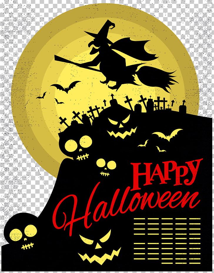Poster Halloween Illustration PNG, Clipart, Adobe Illustrator, Art, Boszorkxe1ny, Brand, Broom Free PNG Download