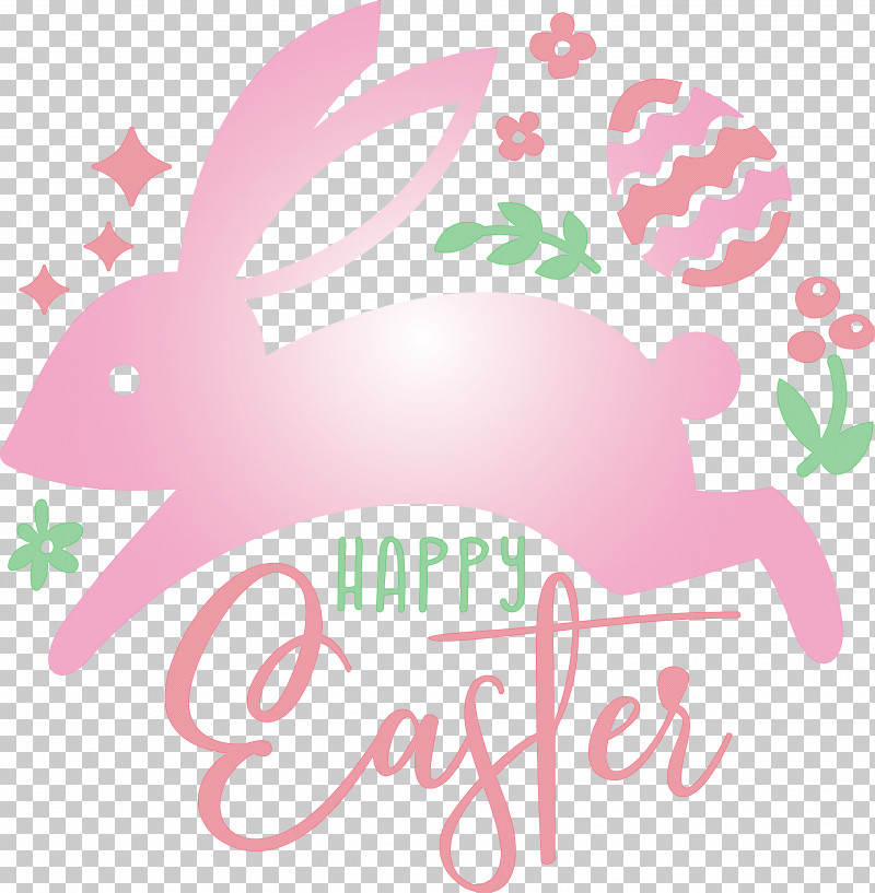 Happy Easter PNG, Clipart, Easter Bunny, Happy Easter, Pink, Rabbit Free PNG Download