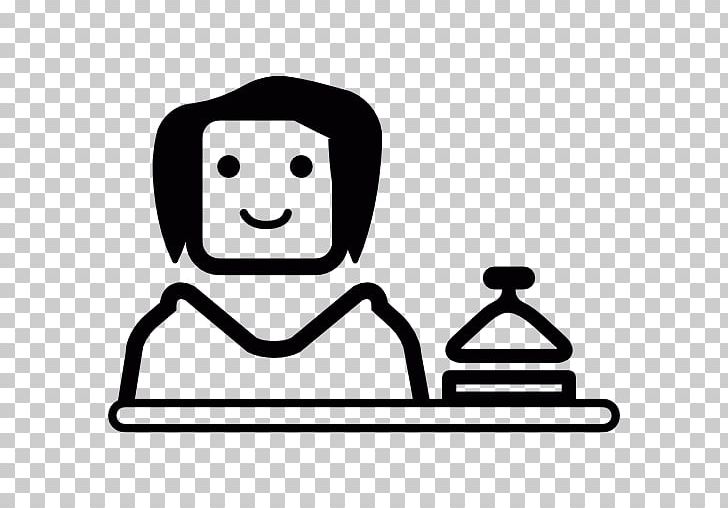 Computer Icons Receptionist Hotel PNG, Clipart, Area, Black, Black And White, Communication, Computer Icons Free PNG Download