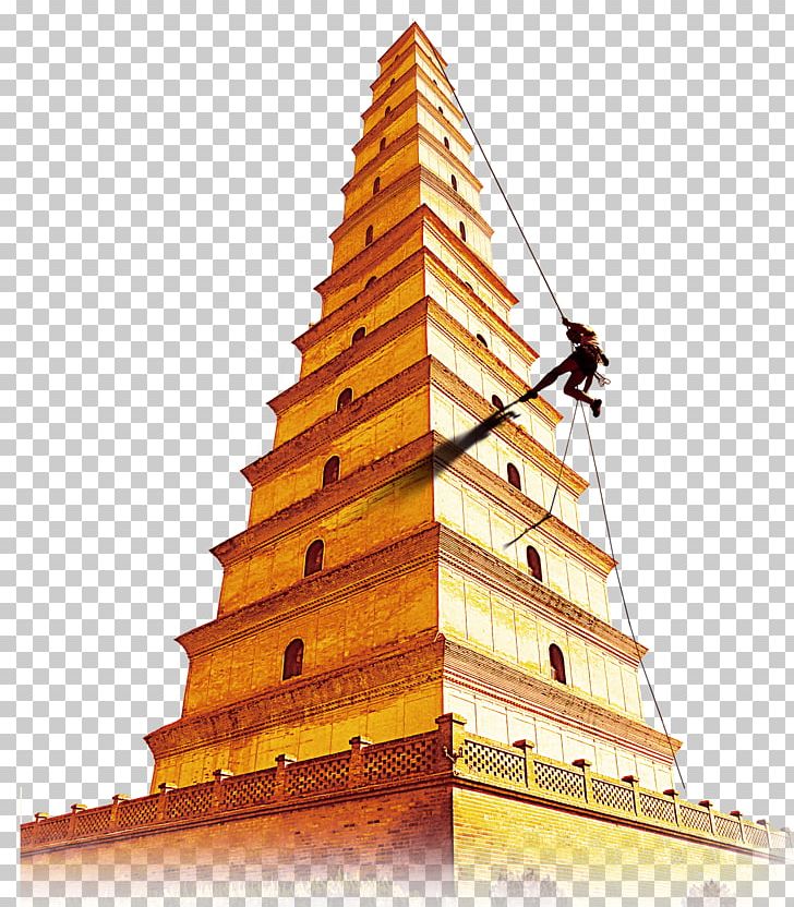 Giant Wild Goose Pagoda Chinese Pagoda Temple Tower PNG, Clipart, Angle, Building, Cartoon Character, Carving, Character Animation Free PNG Download