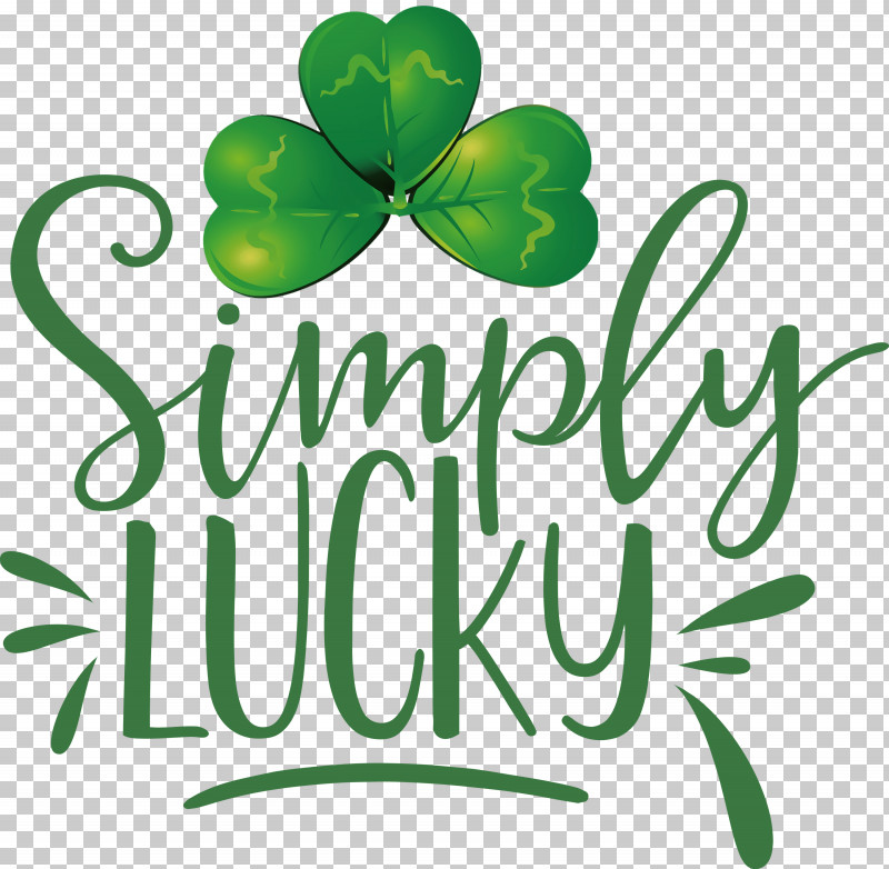 Shamrock Simply Lucky Saint Patricks Day PNG, Clipart, Biology, Fruit, Green, Leaf, Logo Free PNG Download