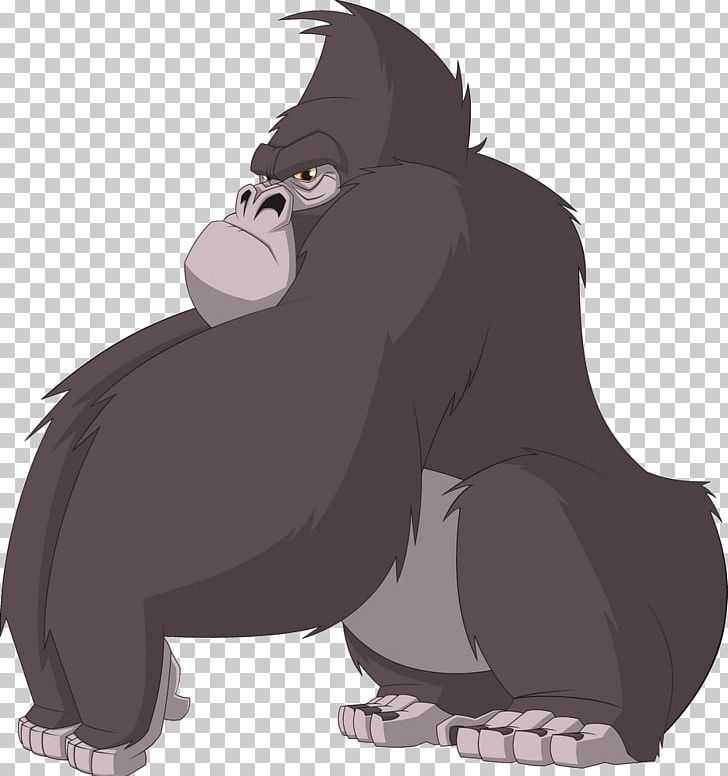 Chimpanzee Gorilla Ape Cartoon PNG, Clipart, Animals, Bear, Carnivoran, Chubby Gorilla, Common Chimpanzee Free PNG Download