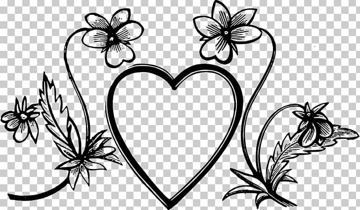 Heart Drawing Decorative Arts PNG, Clipart, Artwork, Black And White, Branch, Butter, Flower Free PNG Download