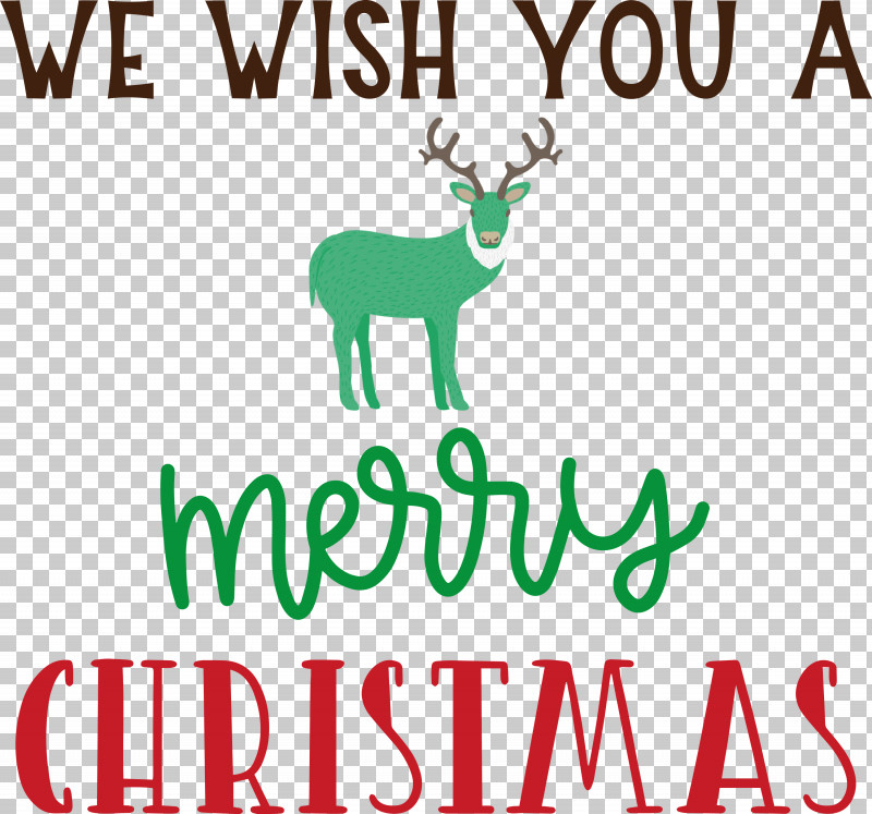 Merry Christmas Wish You A Merry Christmas PNG, Clipart, Biology, Deer, Line, Logo, Mathematics Free PNG Download