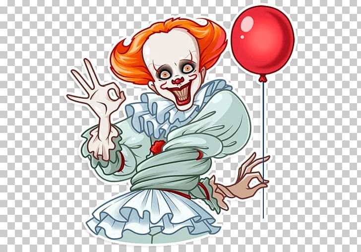 It Telegram Sticker 2016 Clown Sightings PNG, Clipart, 2016 Clown Sightings, Art, Artwork, Cartoon, Clown Free PNG Download