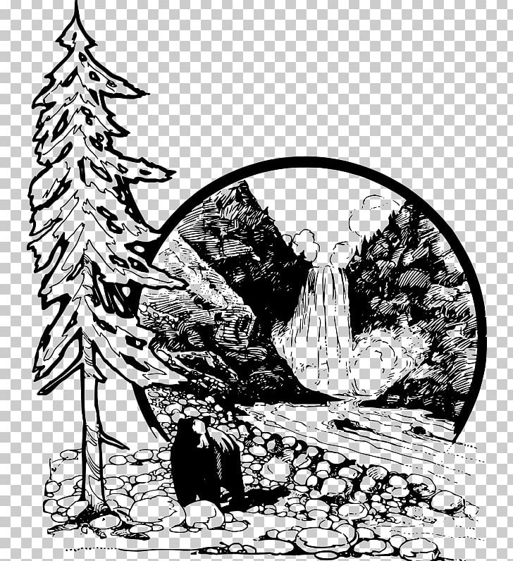 Yellowstone National Park Glacier National Park Denali National Park And Preserve PNG, Clipart, American Black Bear, Art, Bird, Black And White, Cartoon Free PNG Download