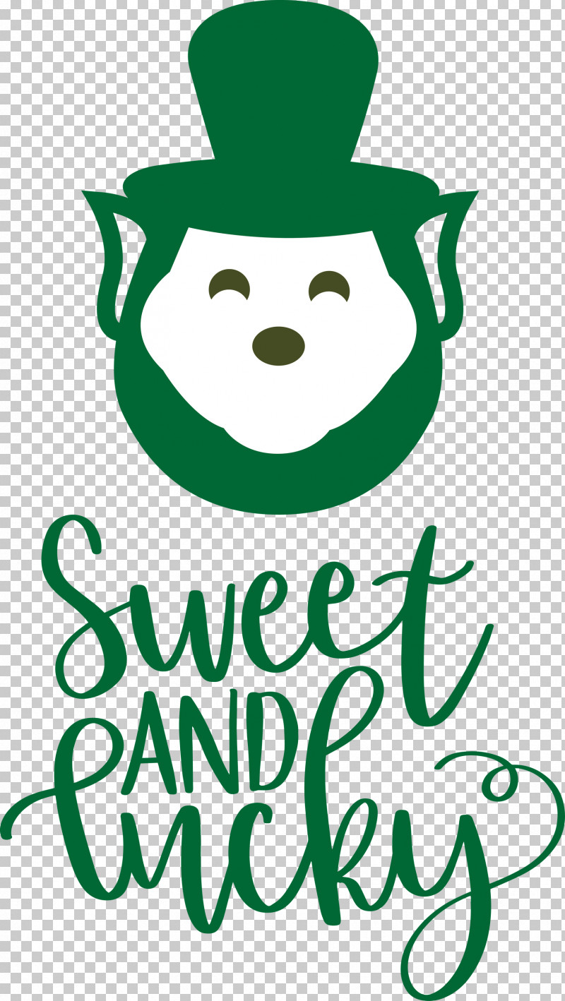 Sweet And Lucky St Patricks Day PNG, Clipart, Behavior, Happiness, Leaf, Line Art, Logo Free PNG Download