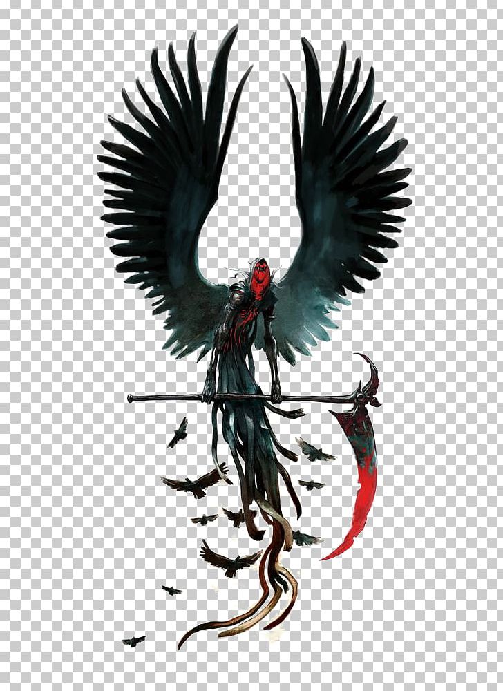 Death Character Icon PNG, Clipart, Angel Demon, Art, Beak, Bird, Black Free PNG Download