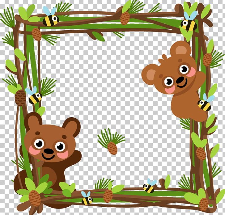 Bear Cartoon PNG, Clipart, Animal, Animals, Animation, Border, Border Frame Free PNG Download