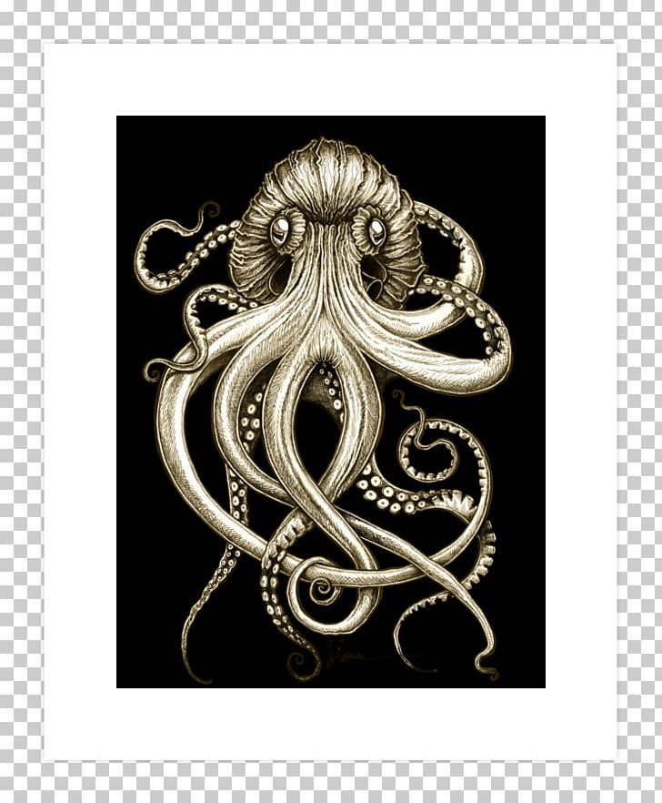 Octopus Design By Humans Kraken Cephalopod Art PNG, Clipart, Amazoncom, Art, Art Print, Cephalopod, Company Free PNG Download