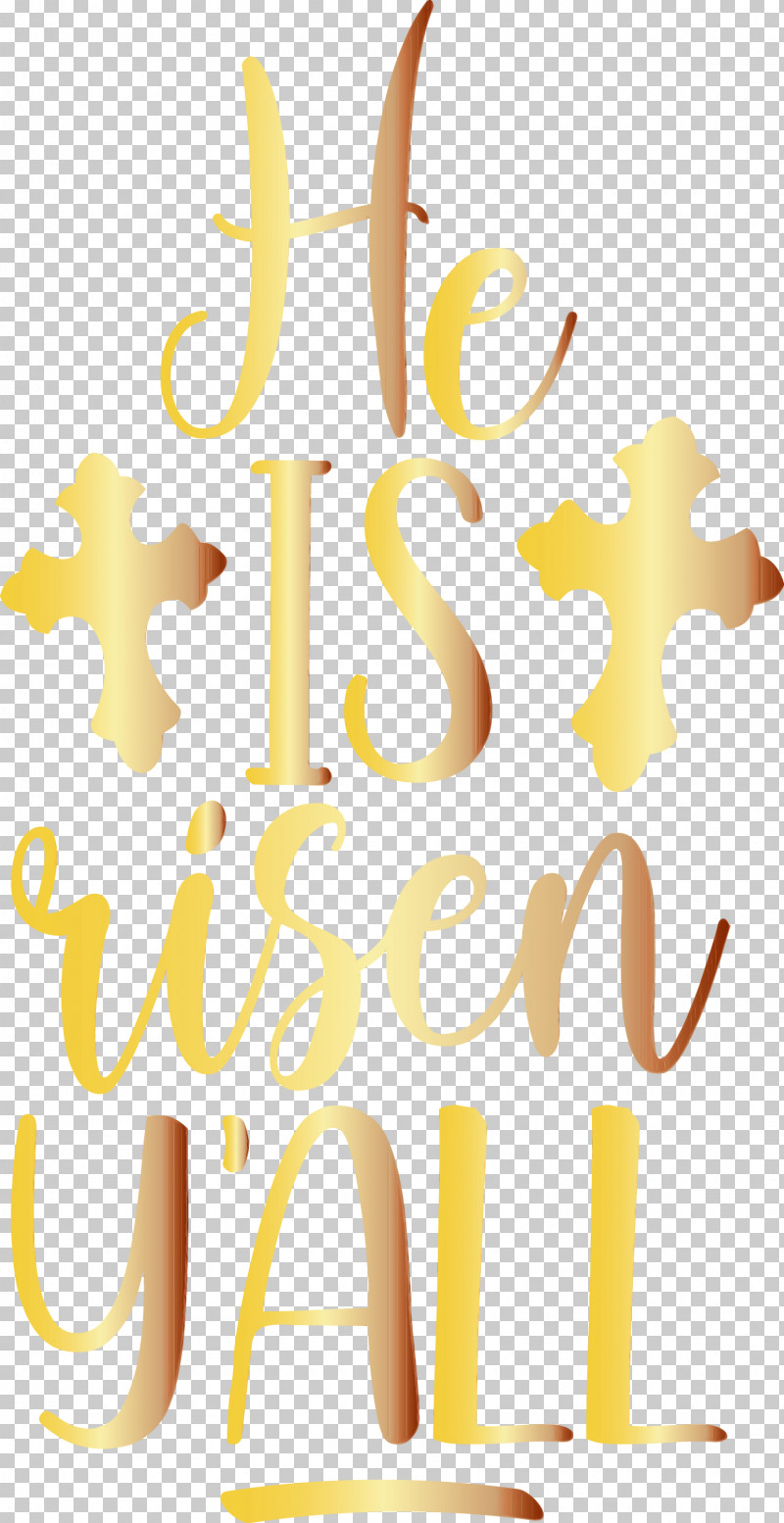 Text Yellow Font Line PNG, Clipart, He Is Risen, Jesus, Line, Paint, Text Free PNG Download