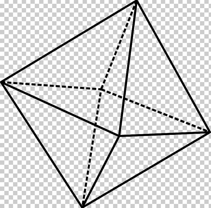 Octahedron Octahedral Molecular Geometry Triangle Solid Geometry PNG, Clipart, Angle, Area, Art, Black And White, Circle Free PNG Download
