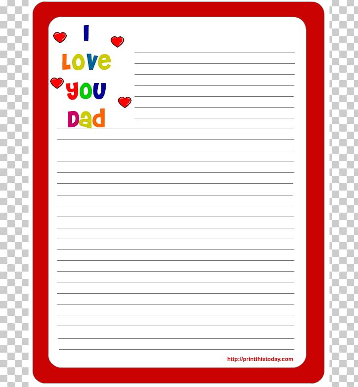 Love letter paper template