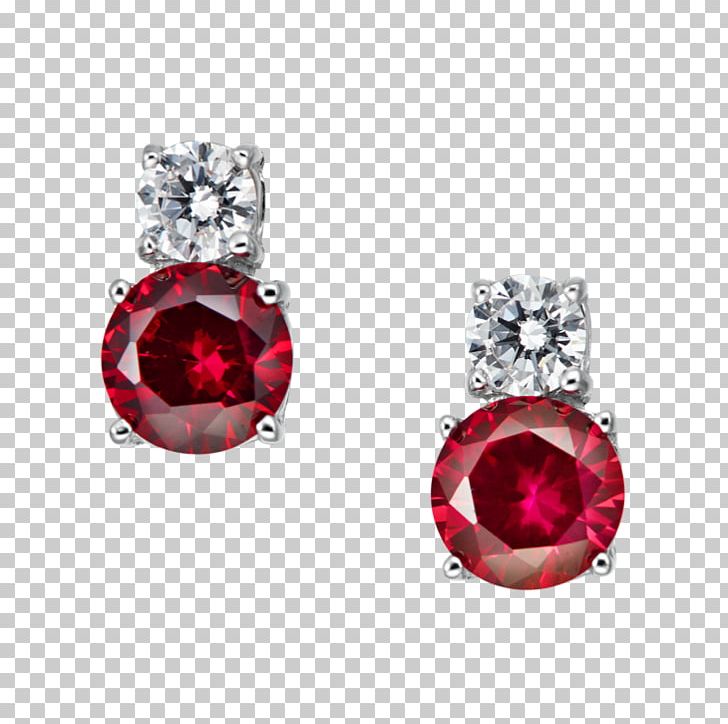 Earring Ruby Red Jewellery PNG, Clipart, Blue, Body Jewellery, Body Jewelry, Clothing Accessories, Diamond Free PNG Download