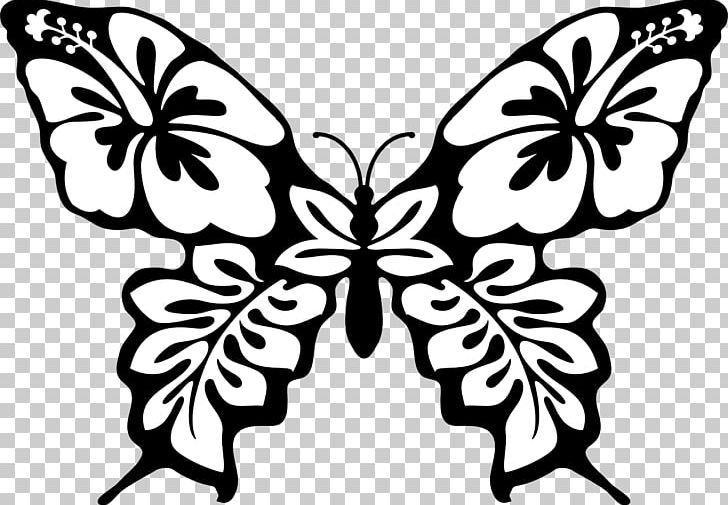Butterfly Line Art Drawing PNG, Clipart, Art, Arthropod, Artwork, Brush Footed Butterfly, Flower Free PNG Download