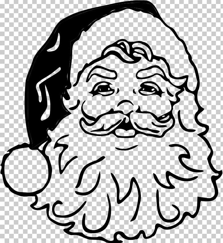 Santa Claus PNG, Clipart, Artwork, Black, Black And White, Christmas, Emotion Free PNG Download