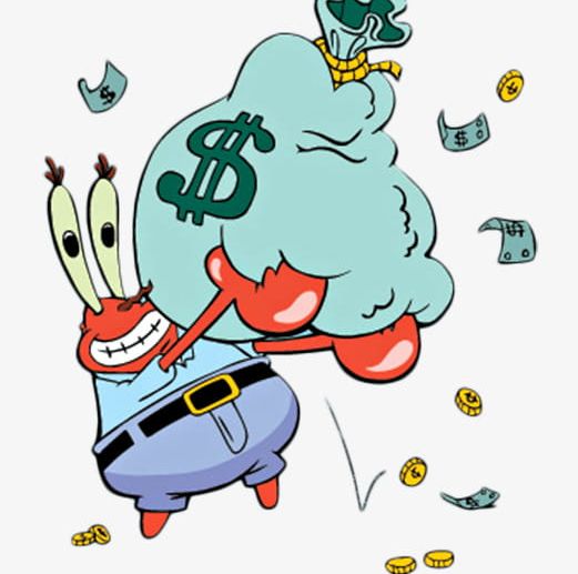 Lovely Crab Boss Lends Money On The Bag PNG, Clipart, Animal, Animation ...