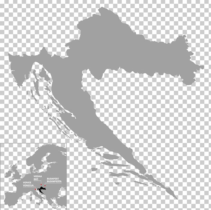 Croatia Map PNG, Clipart, Area, Art, Black And White, Croatia, Europski Fondovi Free PNG Download