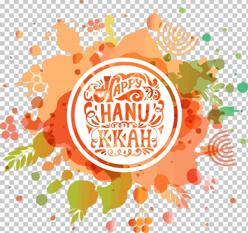 Happy Hanukkah Hanukkah PNG, Clipart, Hanukkah, Happy Hanukkah, Logo, Orange, Text Free PNG Download