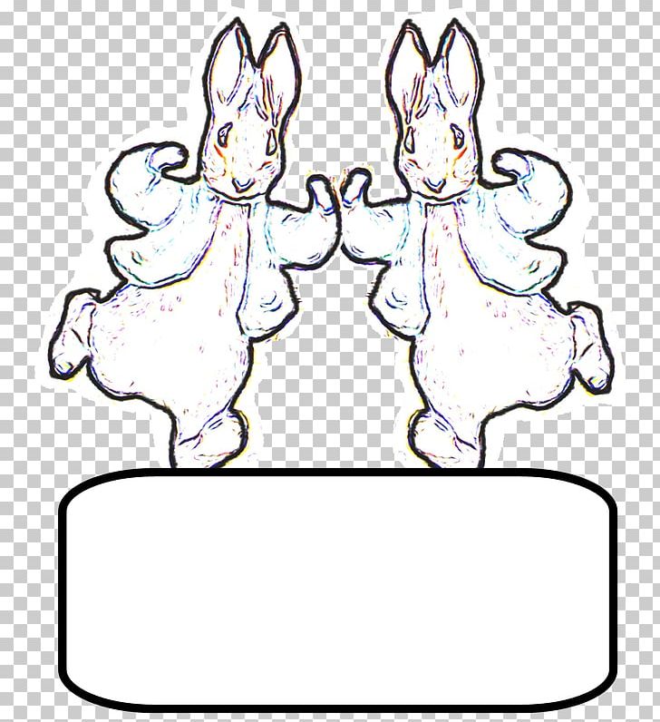 Domestic Rabbit Easter Bunny Hare Paper PNG, Clipart, Animals, Area, Art, Black And White, Craft Free PNG Download