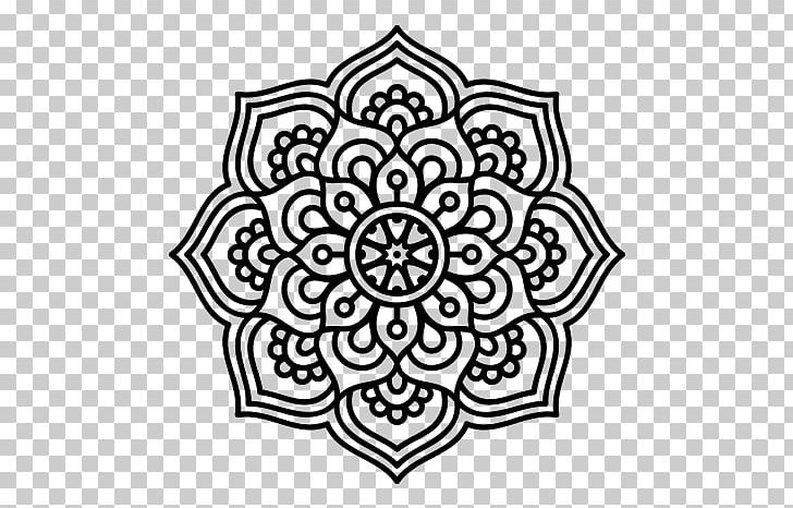 Mandala Massage Therapy PNG, Clipart, Angle, Area, Black, Black And White, Bumper Sticker Free PNG Download