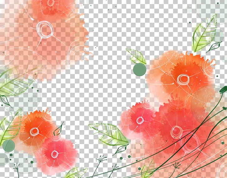 Watercolor Painting Inkstick Illustration PNG, Clipart, Chinese Painting, Color, Computer Wallpaper, Creative, Creative Flower Free PNG Download