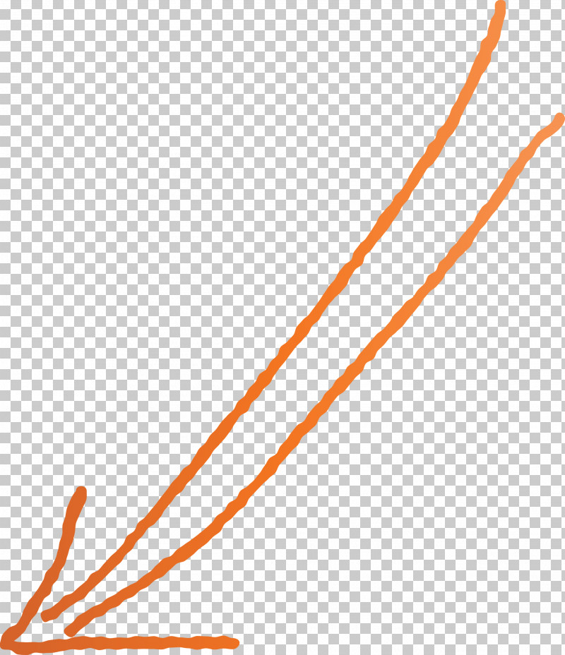 Hand Drawn Arrow PNG, Clipart, Hand Drawn Arrow, Line, Orange Free PNG Download
