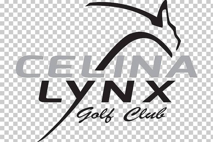 Celina Lynx Golf Club Logo Brand Font PNG, Clipart, Angle, Area, Black, Black And White, Brand Free PNG Download