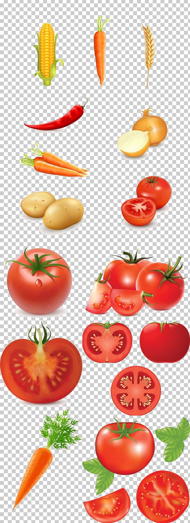 Cherry Tomato Stir-fried Tomato And Scrambled Eggs Vegetable Food PNG, Clipart, All Types, Cabbage, Corn, Design Element, Eating Free PNG Download