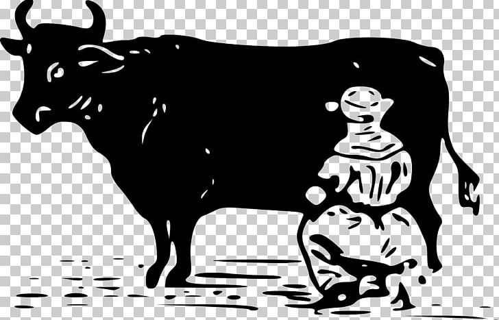 Dairy Cattle Milking Goat PNG, Clipart, Animals, Art, Black, Black And White, Cartoon Free PNG Download